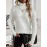 [Plus Size Turtleneck Sweater] Plus Size - A Cozy Solid Color Turtleneck Sweater - Soft, Plus Size, Long Raglan Sleeves, an Essential Staple for Women's Autumn And Winter Wardrobes - Perfect for Casual Everyday Wear, Layering, And Gifting