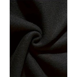 Women'S Cozy Fleece-Lined Zip-Up Hoodie with Elephant Print - Casual Black Pullover with Front Pocket, Long Sleeves, and Ribbed Cuffs, Perfect for Fall & Winter, Autumn Winter Apparel | Playful Print Hoodie | Texture