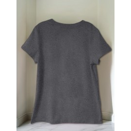 Women's Casual Short-Sleeve T-Shirt with 