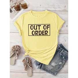 Women's Casual Short-Sleeve T-Shirt with 